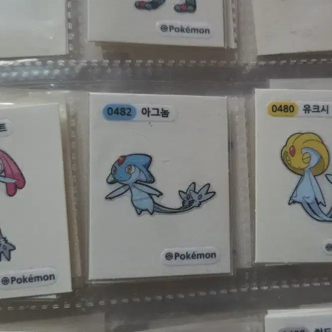 [BUNJANG] Pokemon Manaphy, Uxie, Azelf Sticker Set / 포켓몬 띠부씰 마나피 유크시 아그놈세트