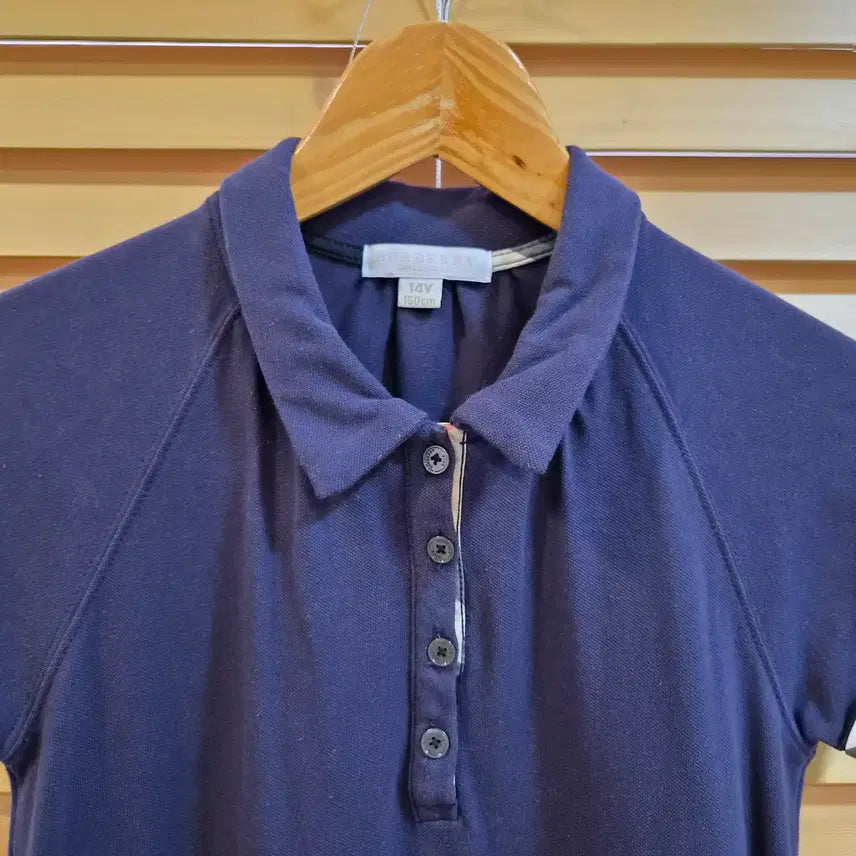 [BUNJANG] Burberry Kids Navy Frill Collar Dress 14Y (160) / 버버리 키즈 네이비 프릴 카라원피스 14Y(160)사이즈