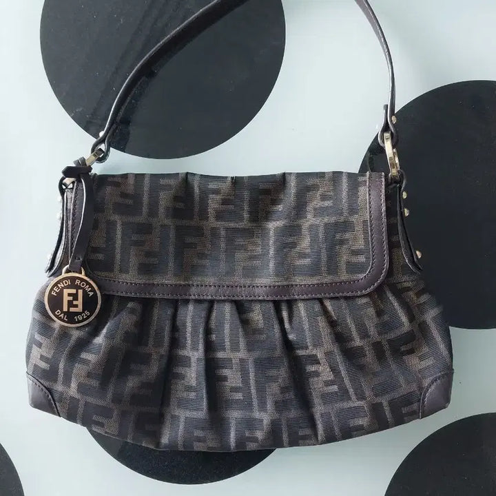 [BUNJANG] Fendi Zucchino Logo Tote Bag Brown 8BR445 / 펜디 쥬카 로고 토트백 브라운 8BR445