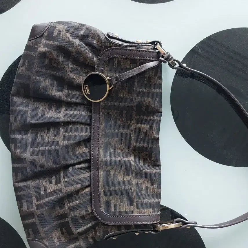 [BUNJANG] Fendi Zucchino Logo Tote Bag Brown 8BR445 / 펜디 쥬카 로고 토트백 브라운 8BR445