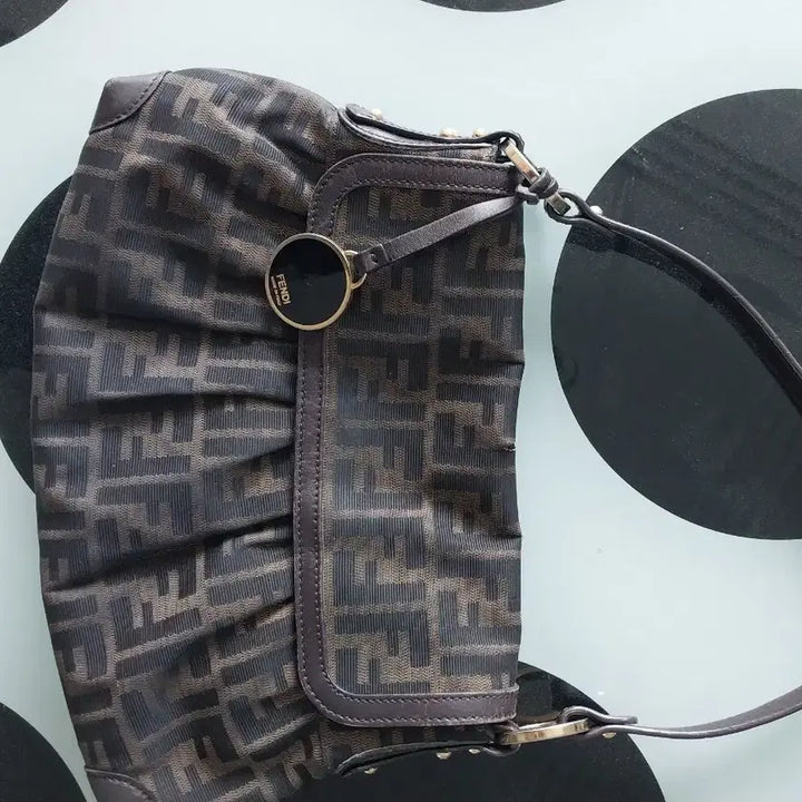 [BUNJANG] Fendi Zucchino Logo Tote Bag Brown 8BR445 / 펜디 쥬카 로고 토트백 브라운 8BR445