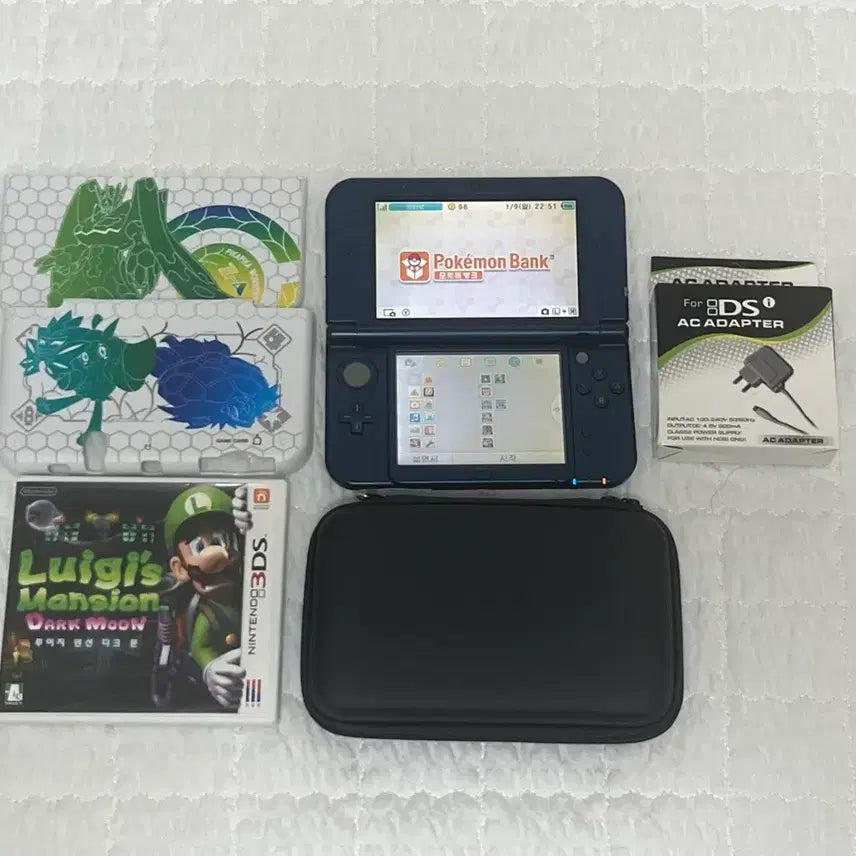 [SOLD OUT] 뉴닌텐도3DSXL 삼다수+칩+충전기+케이스+파우치등