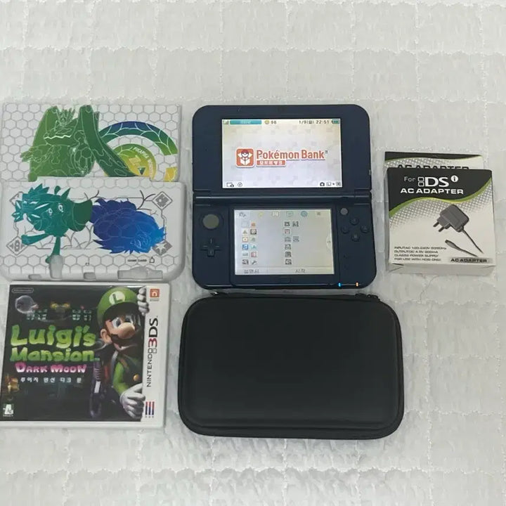 [SOLD OUT] 뉴닌텐도3DSXL 삼다수+칩+충전기+케이스+파우치등