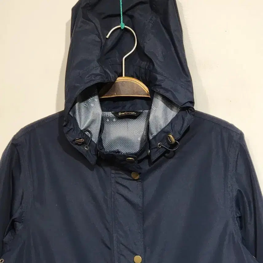 [SOLD OUT] (L) 바버 후드점퍼 네이비 방수 아웃도어 자켓