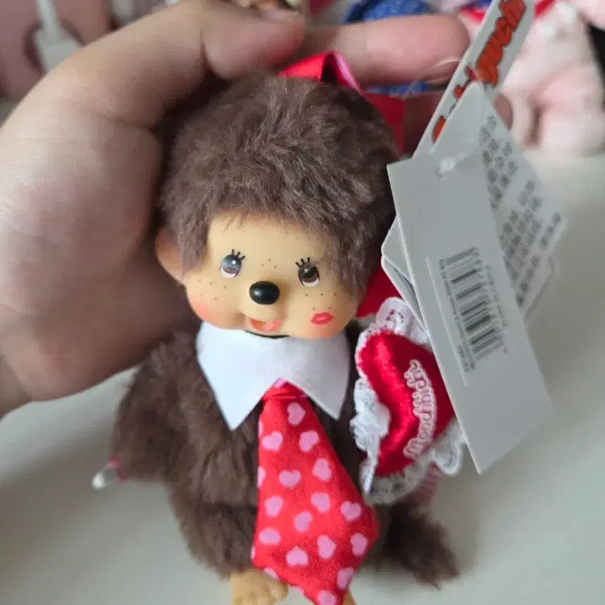 [BUNJANG] Authentic Valentine Monchhichi Boy Keychain / 정품 발렌타인 몬치치 남아