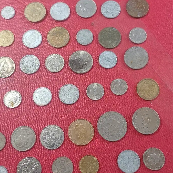 [BUNJANG] Worldwide Coin Collection - 120 Assorted Coins / 다양한 종류의 외국 동전 120개 일괄 ~1