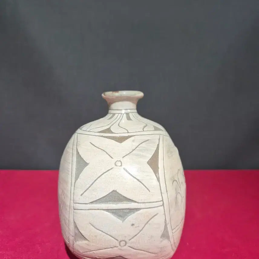 [BUNJANG] Buncheong Ware Complete Pattern Pyeongbyeong / 분청사기 완전범벙 편병