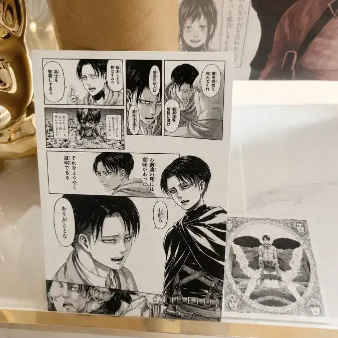 [BUNJANG] Attack on Titan Final Exhibition B2 Poster + Postcard + Ticket + Shopping Bag / [미사용 새상품] 진격의거인 B2 포스터+엽서+티켓+쇼핑백