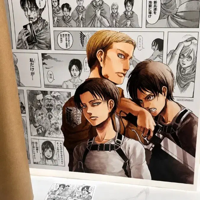 [BUNJANG] Attack on Titan B2 Poster + Postcard Set (Unused) / [미사용 새상품] (포스터+엽서 세트) 진격의거인
