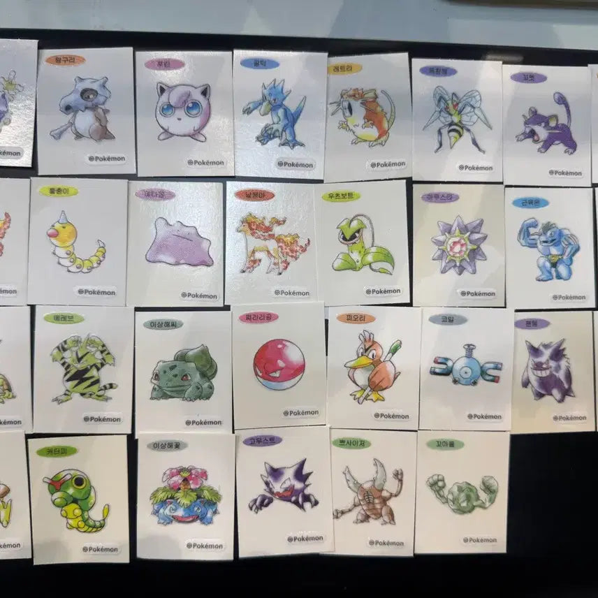 [BUNJANG] Pokemon 30th Anniversary Artwork Sticker Bundle Set (30 Types) / 포켓몬 30주년 아트웍 띠부씰 일괄판매(30종)