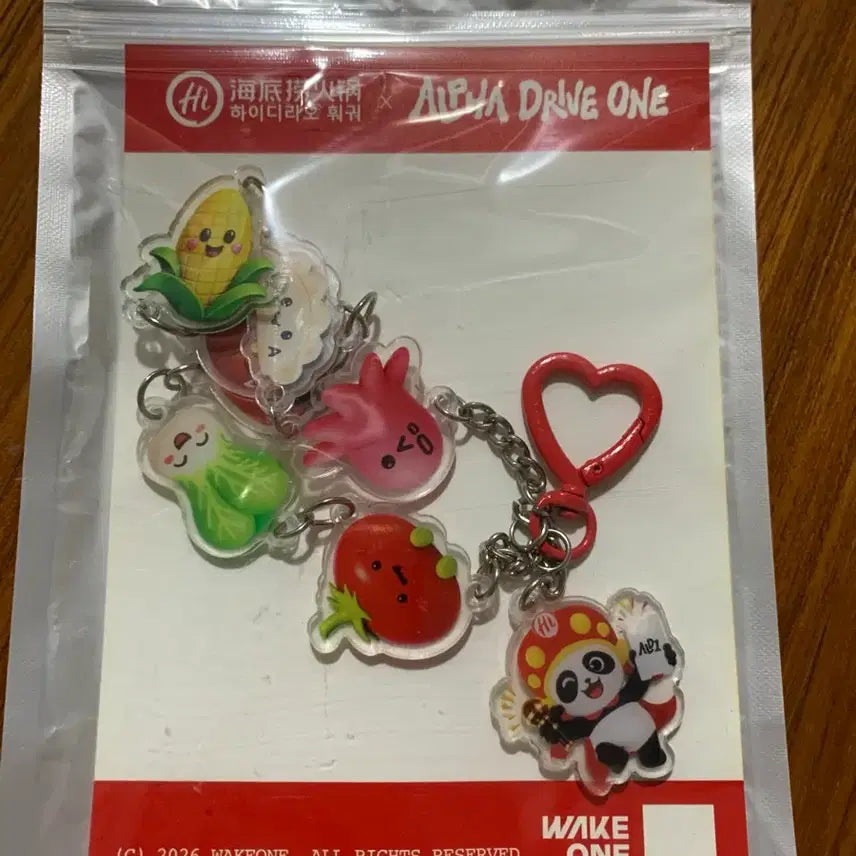 [BUNJANG] Aldi Won Haidilao Collaboration Keyring / 알디원 하이디라오 키링
