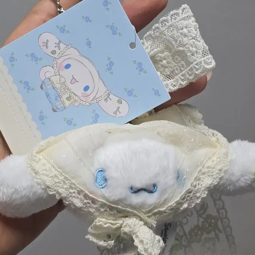 [BUNJANG] Cinnamoroll Forest Lace Bag Charm / 시나모롤 포레스트 레이스 백참