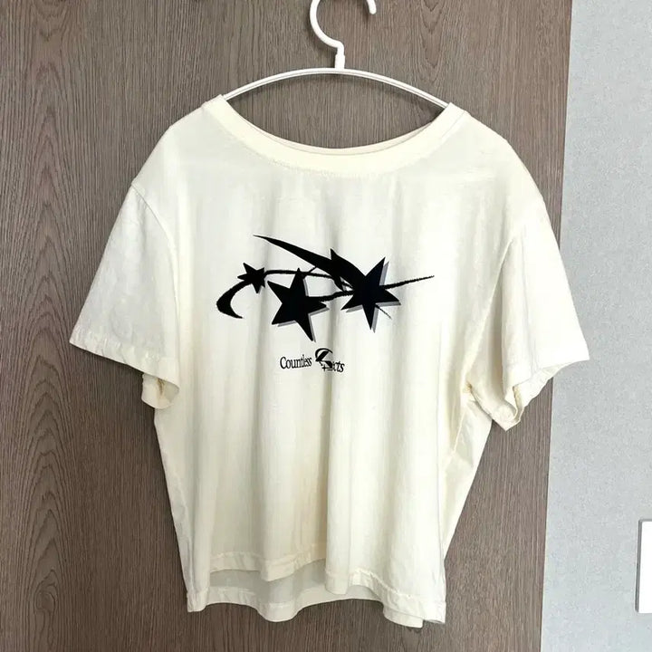 [BUNJANG] Someplace Cropped Short Sleeve T-Shirt Ivory / (정가32,000)썸플레이스 크롭 반팔 티셔츠 아이보리