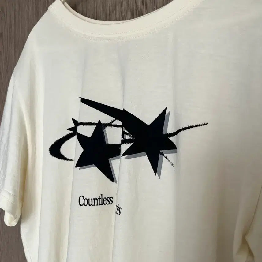 [BUNJANG] Someplace Cropped Short Sleeve T-Shirt Ivory / (정가32,000)썸플레이스 크롭 반팔 티셔츠 아이보리