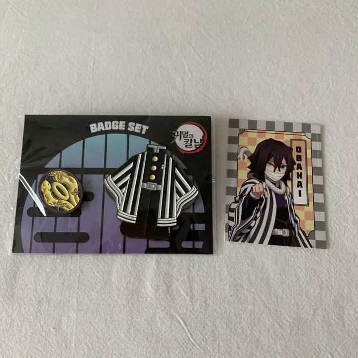 [BUNJANG] Demon Slayer Obanai Iguro Pin Badge Set / 귀멸의 칼날 이구로 오바나이 핀뱃지