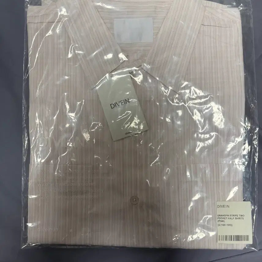 [SOLD OUT] 다이브인 GRANDPA STRIPE TWO POCKET 반팔셔츠