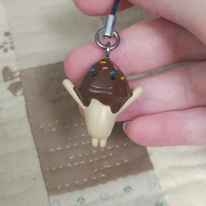 [BUNJANG] Japanese Authentic Choco Nameko Mascot Keychain Strap / [일본정품] 초코 나메코 키링 스트랩