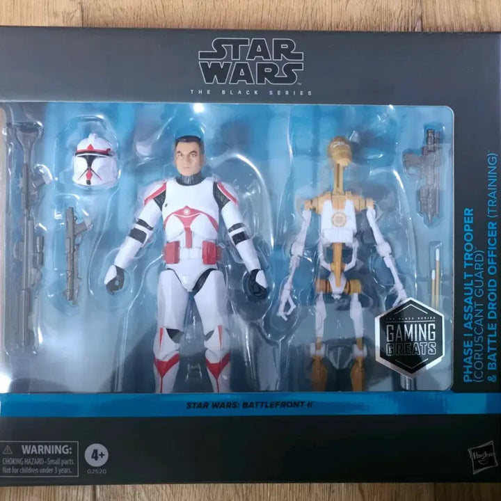 [BUNJANG] Star Wars The Black Series Phase I Clone Trooper &amp; Battle Droid Officer / (미개봉)스타워즈  블랙시리즈 페이즈 1 어썰트 트루퍼 &amp; 배틀 드로이드