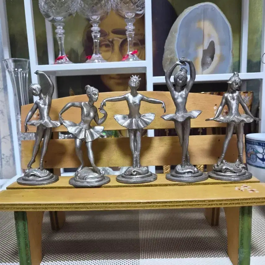 [BUNJANG] Jasper Ballerina Figurines Set of 5 / 주석 발레리나 피규어 5개 세트