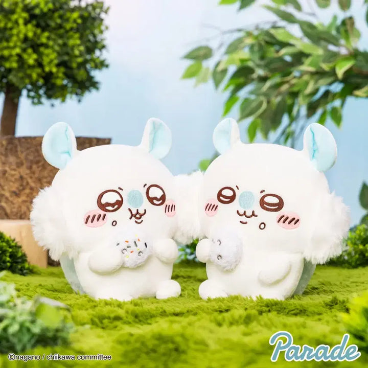 [BUNJANG] Chiikawa Momonga Mogumogu Rice Ball Plush Doll (Japan Exclusive) / 일본 한정 모몽가 모구모구 주먹밥 누이 인형 퍼레이드 치이카와