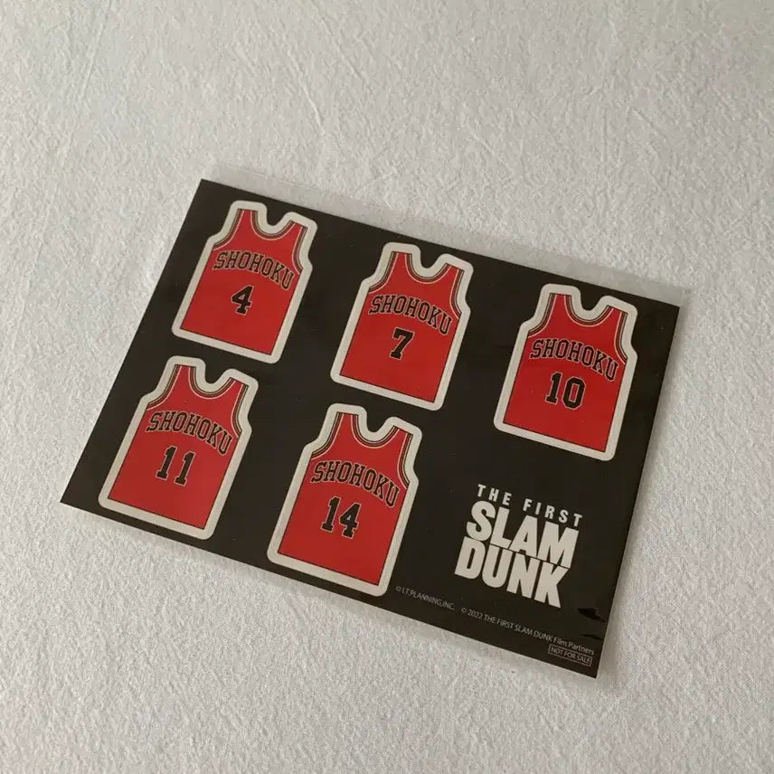 [BUNJANG] The First Slam Dunk Shohoku Uniform Sticker (Sealed) / 더 퍼스트 슬램덩크 쇼호쿠 유니폼 스티커 미개봉
