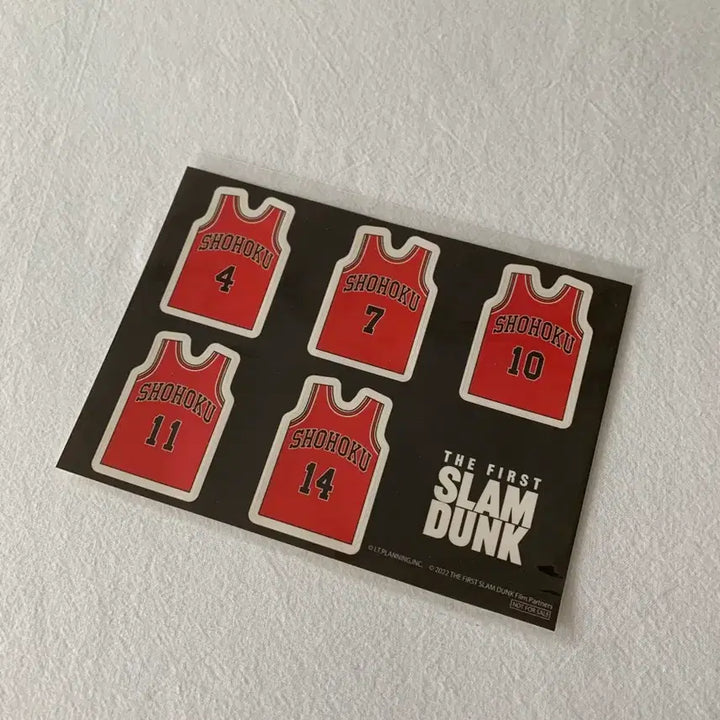 [BUNJANG] The First Slam Dunk Shohoku Uniform Sticker (Sealed) / 더 퍼스트 슬램덩크 쇼호쿠 유니폼 스티커 미개봉