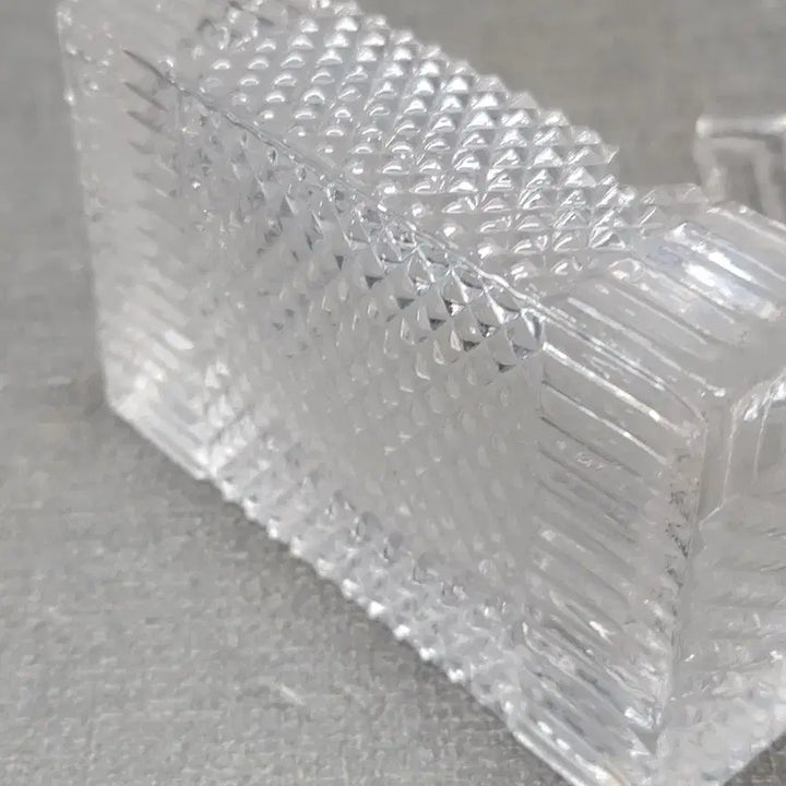 [BUNJANG] Vintage Glass Ashtray / 근대사 유리 사각 재털이