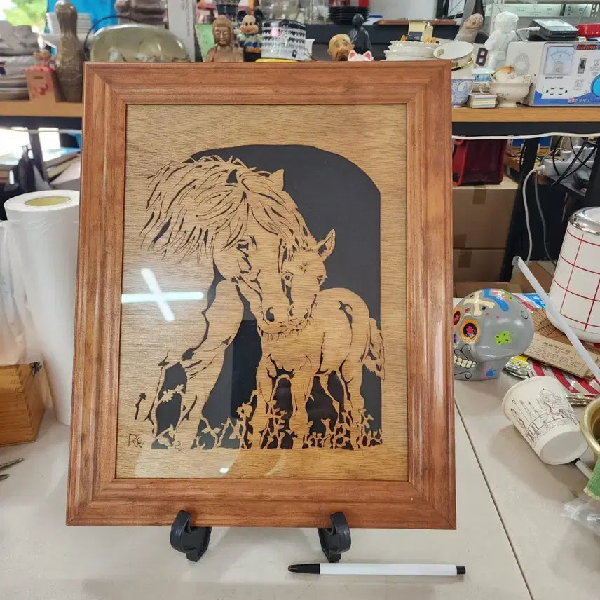 [BUNJANG] Horse Artwork 39.6cm x 32cm / USA 말작품 39.6cmX32cm