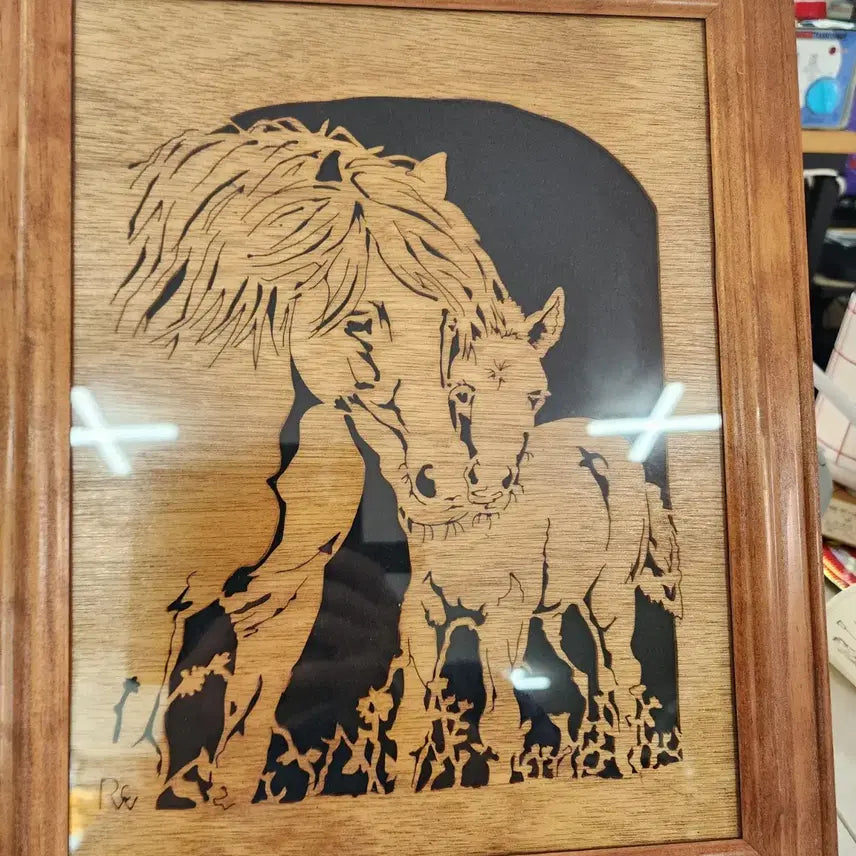 [BUNJANG] Horse Artwork 39.6cm x 32cm / USA 말작품 39.6cmX32cm