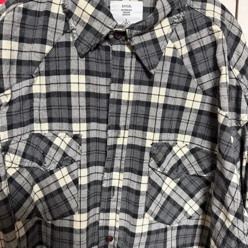 [SOLD OUT] EVLP 엔벨로프 체크셔츠