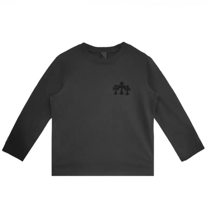 [BUNJANG] Chrome Hearts Triple Cross Hollywood Long Sleeve Black / 크롬하츠 트리플 크로스 헐리우드 롱슬리브 블랙