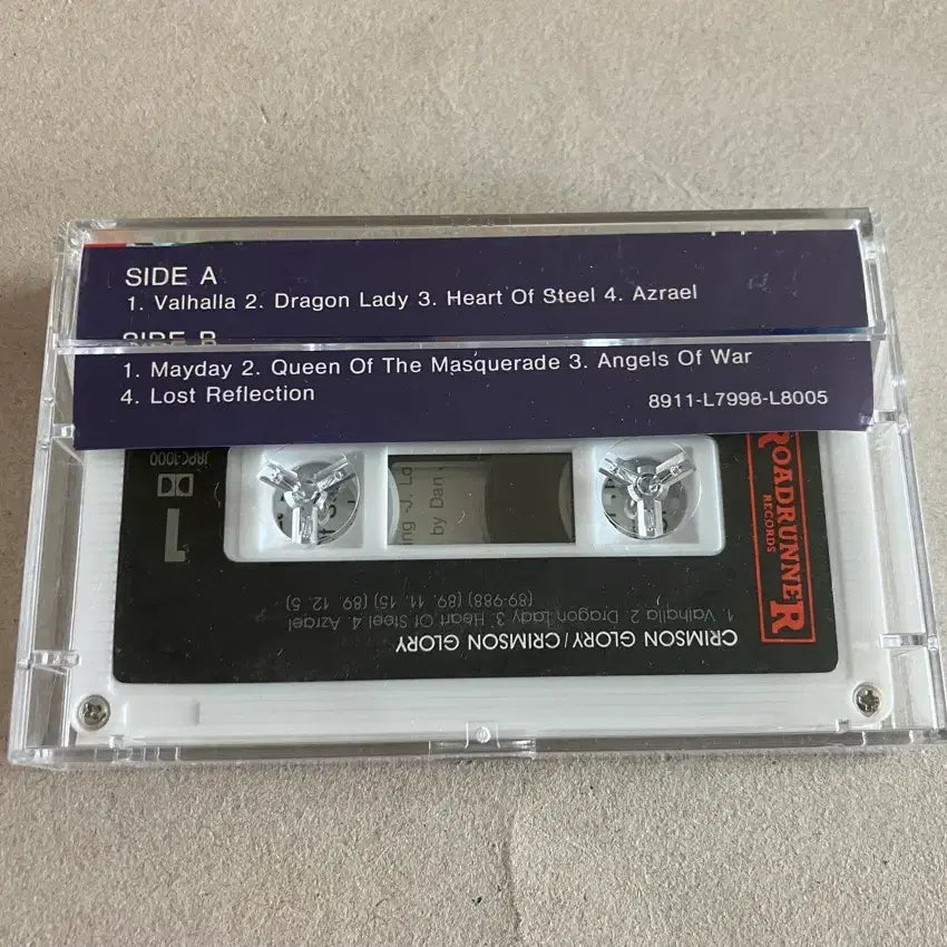 [BUNJANG] Crimson Glory 1st Album Debut Cassette Tape / 80년대 크림슨 글로리 1집 데뷔 앨범 헤비메탈 카세트테이프