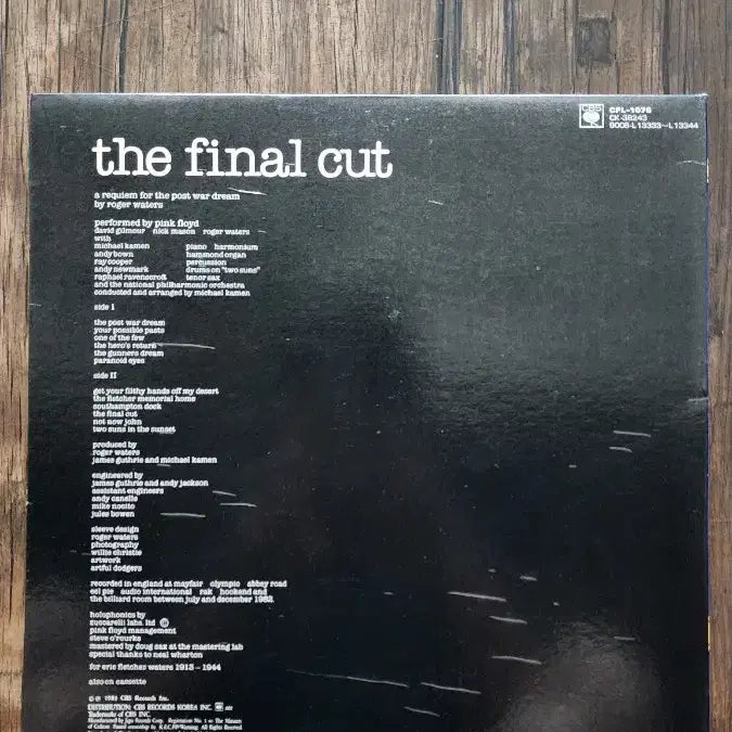 [BUNJANG] Pink Floyd CBS Korea 1990 Vinyl / Pink Floyd 90년 CBS Korea ex/ nm++ GF