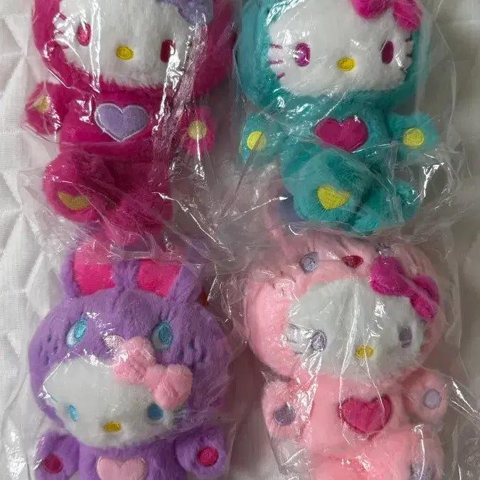 [SOLD OUT] 컬러풀 버니 키티 4개 세트