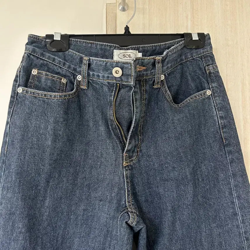[SOLD OUT] 로우머 롤업 와이드 진청 데님