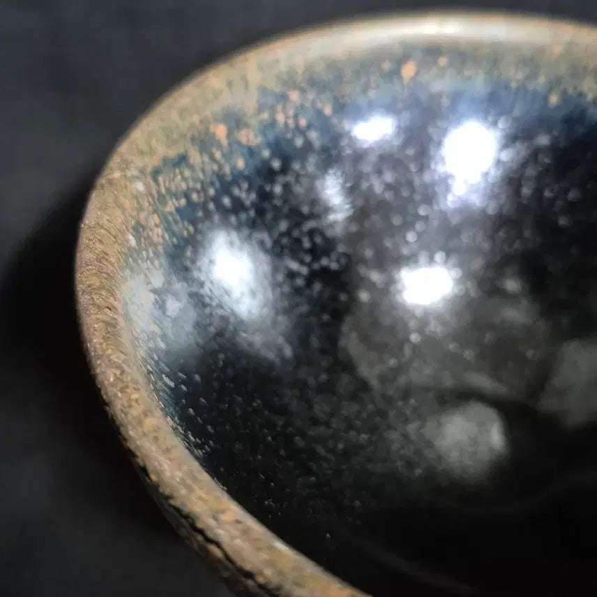[BUNJANG] Black Glaze Tenmoku Tea Bowl (Tohodo) / 흑유 천목 토호 다완