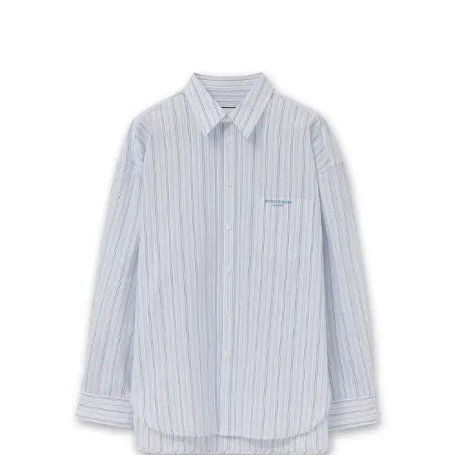 [SOLD OUT] [48] 우영미 26ss 블루 스트라이프 오버 셔츠