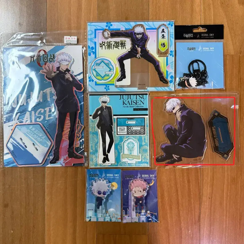 [BUNJANG] Jujutsu Kaisen Satoru Gojo Acrylic Standee Bundle (Set of 4 + Bonus) / 주술회전 고죠 사토루 아크릴 일괄(5개+덤)