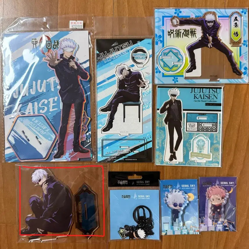 [BUNJANG] Jujutsu Kaisen Satoru Gojo Acrylic Standee Bundle (Set of 4 + Bonus) / 주술회전 고죠 사토루 아크릴 일괄(5개+덤)
