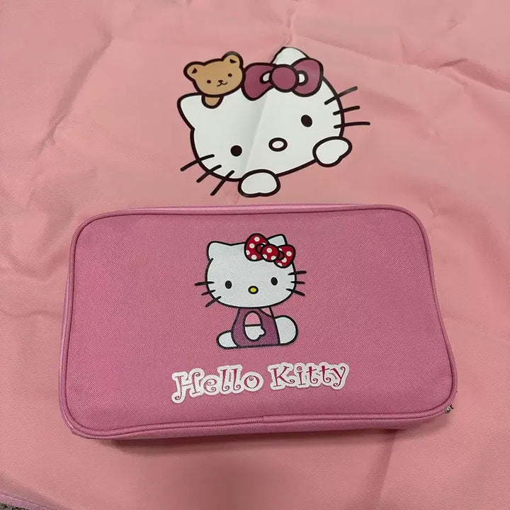 [BUNJANG] Hello Kitty Mahjong Set with Pink Pouch / 헬로키티 마작 세트