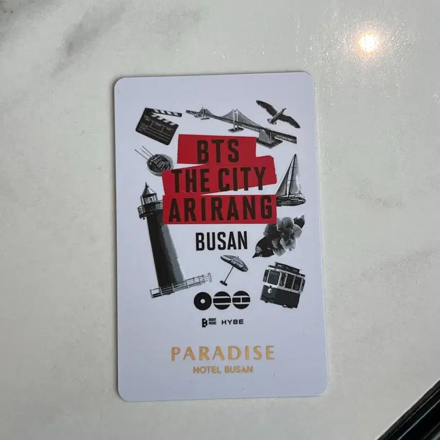[BUNJANG] BTS The City Arirang Busan Paradise Hotel Card / bts 부산 아리랑 파라다이스 굿즈 카드