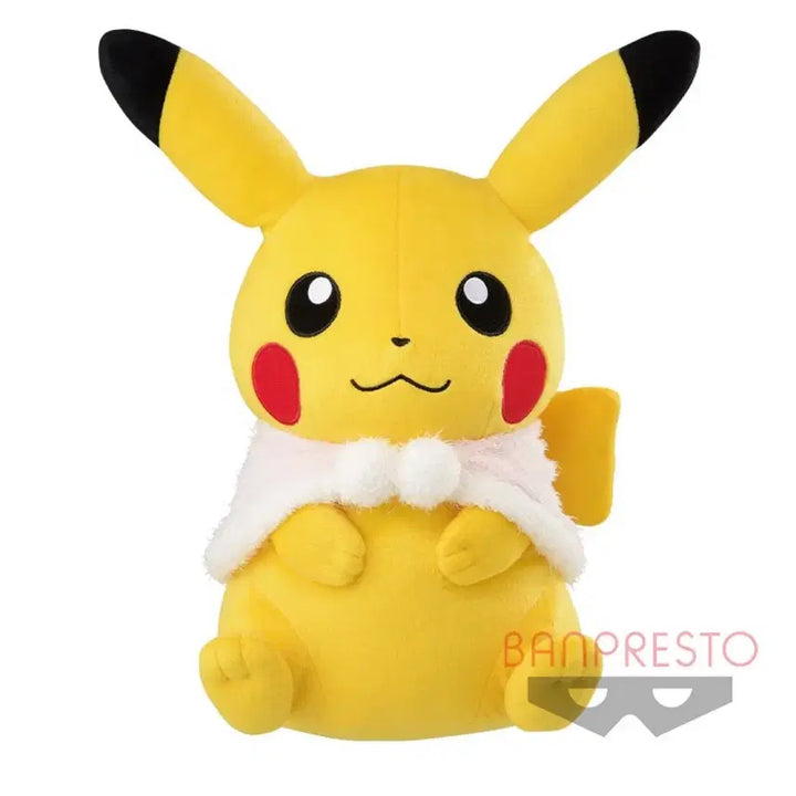 [BUNJANG] Banpresto Pikachu Plush Toy with Winter Cape (2020 Limited Edition) / 2020) 미개봉 일본 한정 망토 피카츄 인형 포켓몬스터