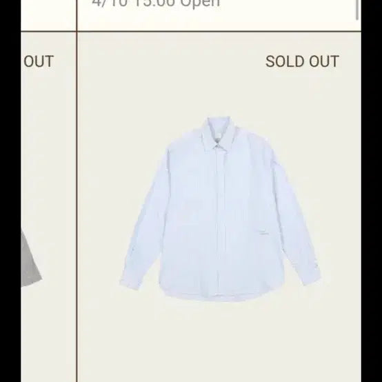 [BUNJANG] Ribbon Light Oxford Stripe Shirt Blue / 리본빛 옥스포드 스트라이프 셔츠 블루