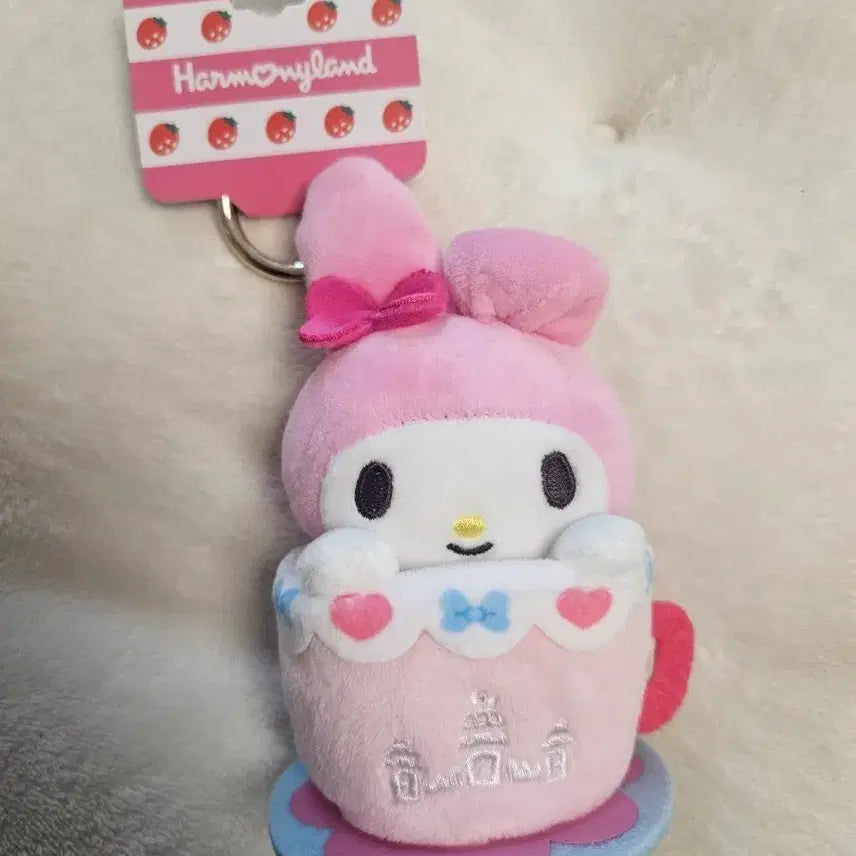 [BUNJANG] Harmonyland My Melody Cup Doll Keychain Mascot / 하모니랜드 마이멜로디 컵 인형 키링 마스코트