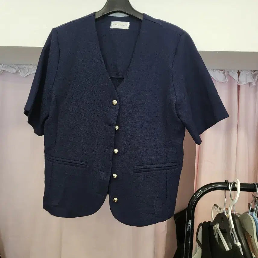 [SOLD OUT] 네이비 반팔 자켓