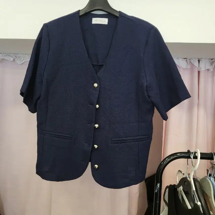 [SOLD OUT] 네이비 반팔 자켓