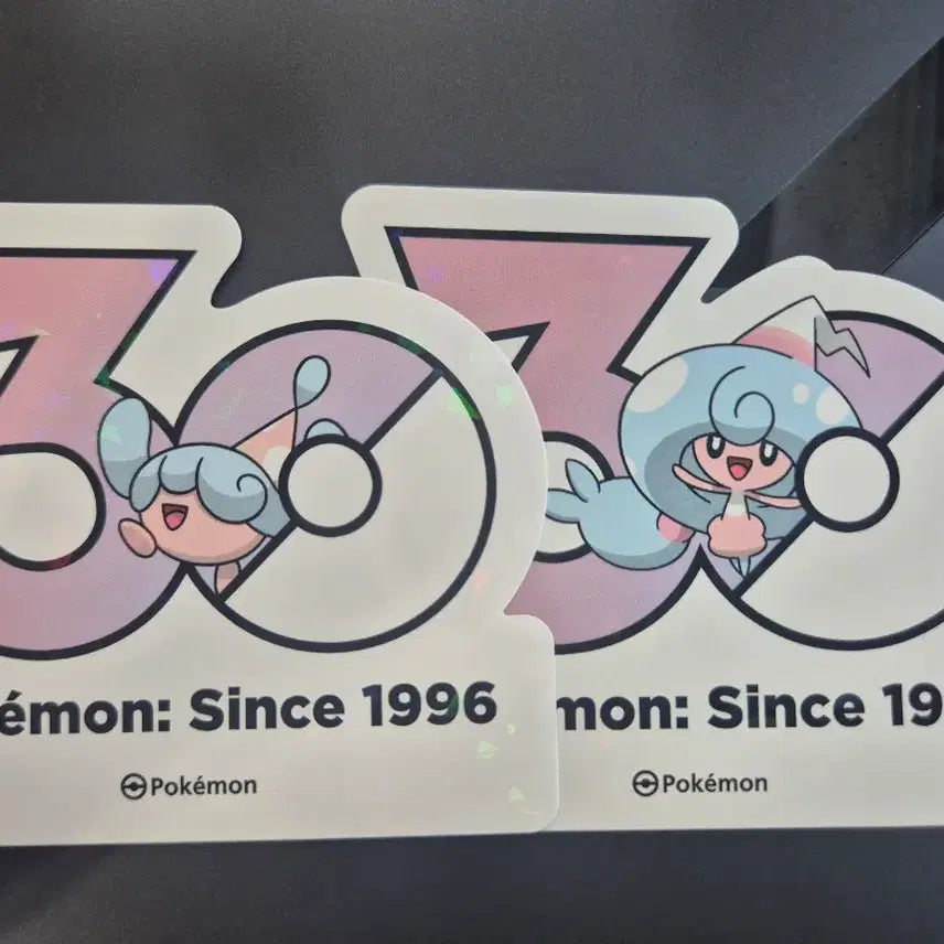 [BUNJANG] 30th Anniversary Pokemon Logo Sticker / 30주년 포켓몬 로고 스티커 몸지브림 손지브림