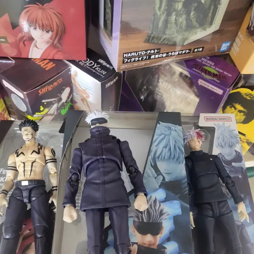 [BUNJANG] S.H.Figuarts Sukuna &amp; Gojo Figures (x2) with Custom Jujutsu Kaisen: Shibuya Incident Outfit / 스쿠나shf 고죠shf2개+신주쿠 결전 커스텀 옷
