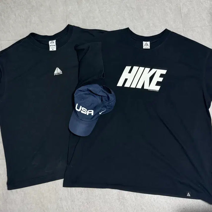 [SOLD OUT] 일괄) 나이키ACG 블랙 반팔티 2장 2XL