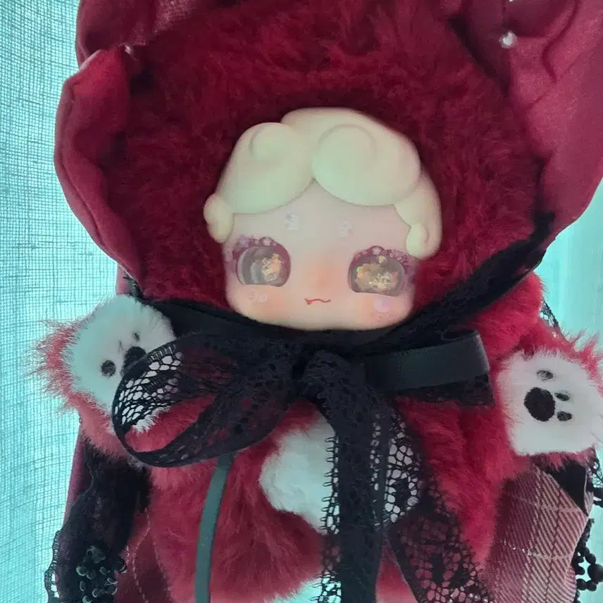 [BUNJANG] Dashiki Bamtoki V6 Figure - Red Fur &amp; Ribbon Detail / 대시크 밤토끼 V6